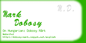 mark dobosy business card